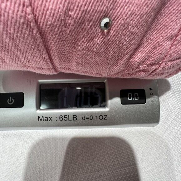 Quacker Factory Womens Denim Jacket Size L Pink Button Up Rhinestone Bling Y2K - Picture 16 of 16